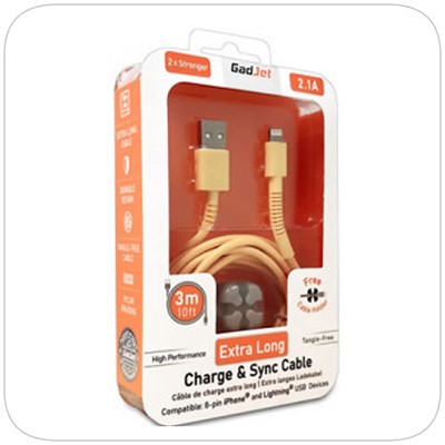 GadJet  CABLE FOR iPHONE 5-10  3M (Box of 10) - CA09