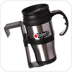 Object Stainless Steel Travel Mug with Holder (Box of 12)