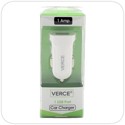 VERCE 1 AMP USB CAR CHARGER (Box of 8) - VRC10