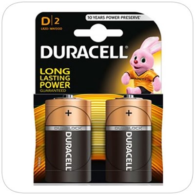 Z - DURACELL PLUS POWER D (2 Pack) - LR20/MN1300