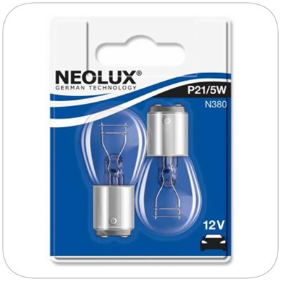 Neolux Stop & Tail Bulbs Blister 12V 21/5W (Pack of 10) - Stop & Tail Bulbs Blister 12V 21/5W Pack of 2