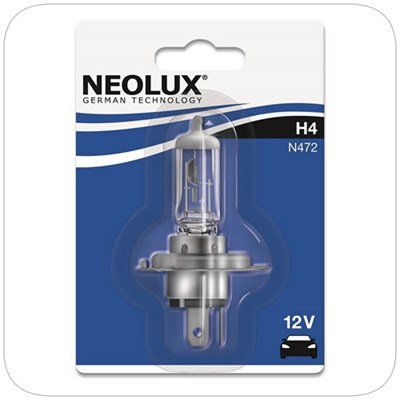 Neolux 12V 60/55W H4 Bulbs Blister Pack (Pack of 10) - Bulbs Blister 12V 60/55W H4