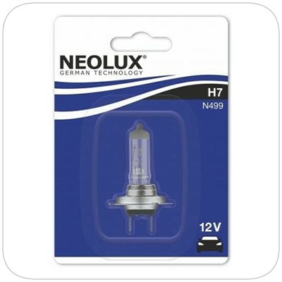 Neolux 12V 55W H7 Halogen Bulb Blister Pack (Pack of 10) - Bulbs Halogen Bulb Blister 12V 55W H7