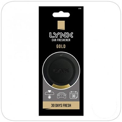 Lynx 3D Gold Air Freshener (Pack of 6)