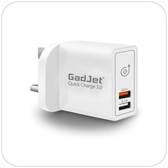 GadJet Quick Charge 2-USB Wall Charger