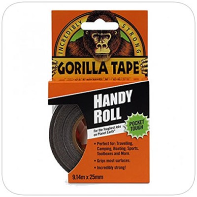 Gorilla 9M Handy Roll Gorilla Tape 25Mm X 9M  (Box of 12) - 9M Handy Roll Gorilla Tape 25Mm X 9M