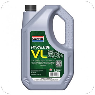 Granville 5W30 Engine Oil Fully Synthetic  5L (Box of 4) - Hypalube 5L Vl 5W30 Vw 504/507 Spec