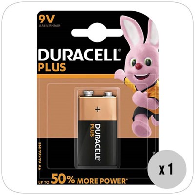 Duracell Plus 9V Smoke Alarm Battery (Box of 10) - BAT-9V