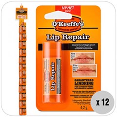OKeeffe Lip Repair 4.2g Stick Unscented Clip Strip (Box of 12)