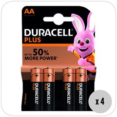 Duracell Plus AA Batteries 4Pk (Box of 20)